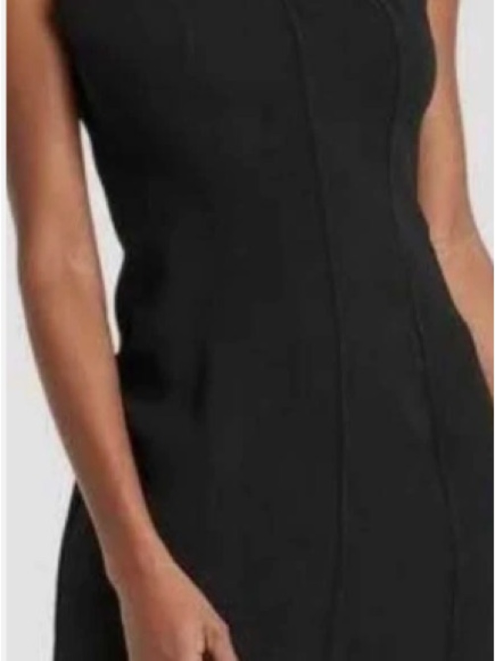 a new day Black Strapless Sheath Dress